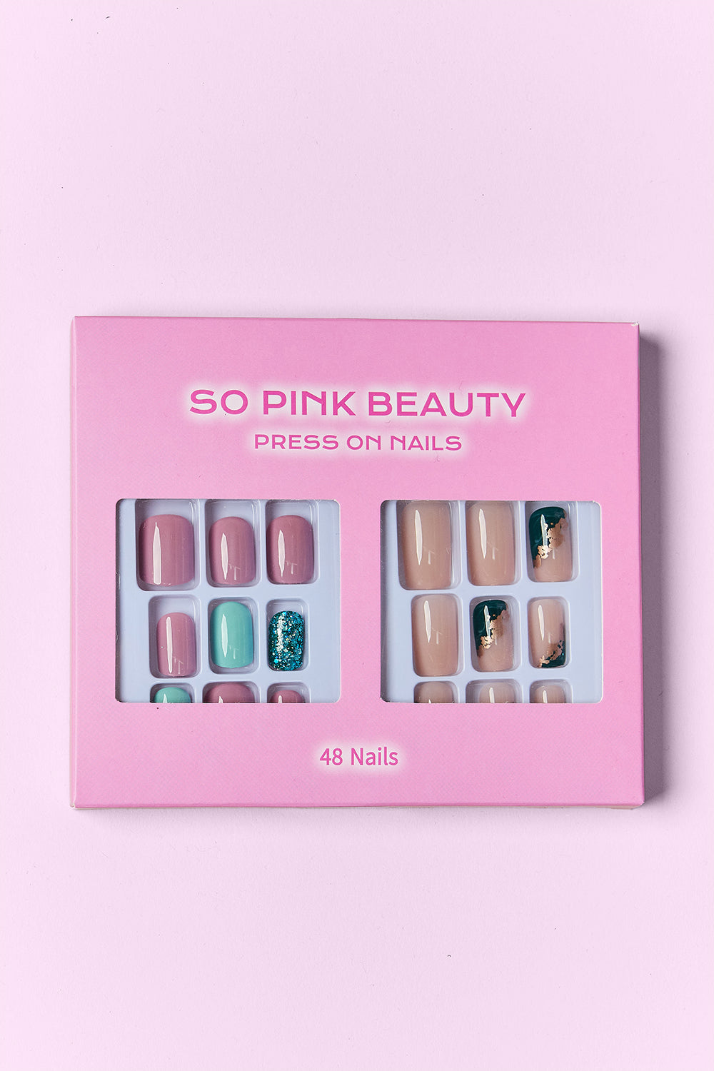 SO PINK BEAUTY Press On Nails 2 Packs - - FITGGINS