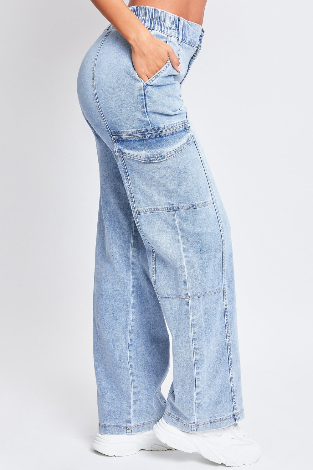 YMI Jeanswear High-Rise Straight Cargo Jeans - Jeans - FITGGINS