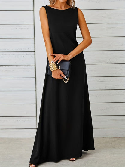 Sleeveless Flowy Maxi Dress Fitggins