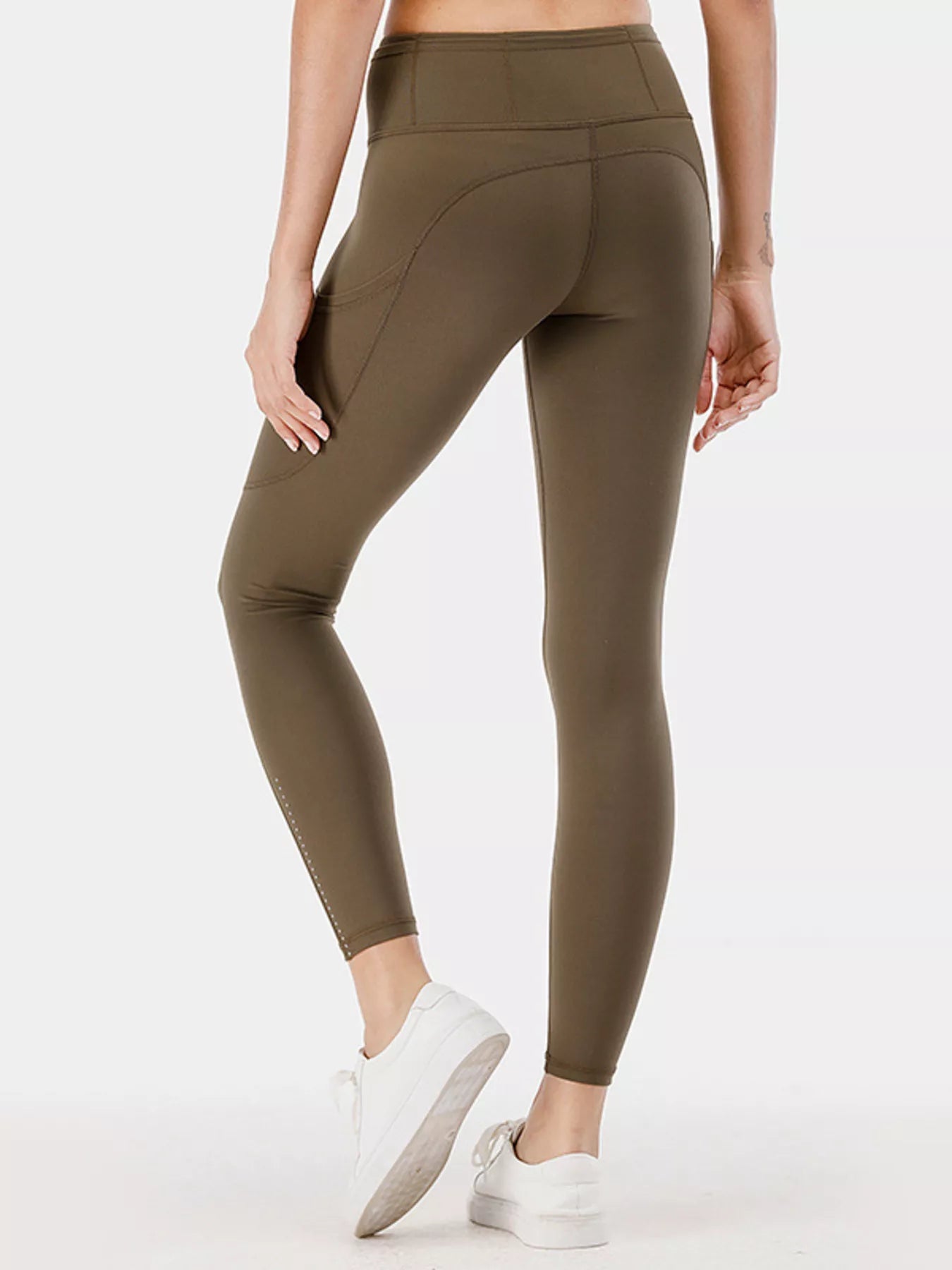 Full Size High-Waisted Active Leggings with Pockets Plus Size Fitggins
