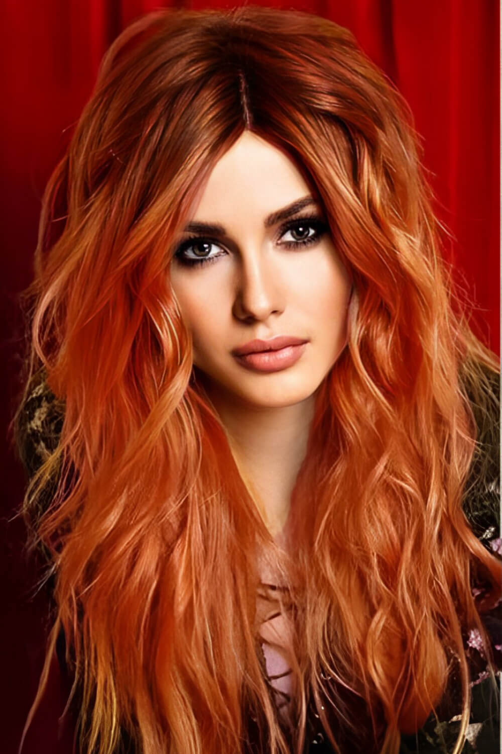 13*2" Lace Front Wigs Synthetic Long Wave 24" 150% Density - Hair - FITGGINS