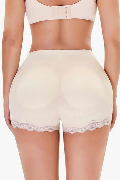 Full-Size Lace-Trim Shaping Shorts Fitggins