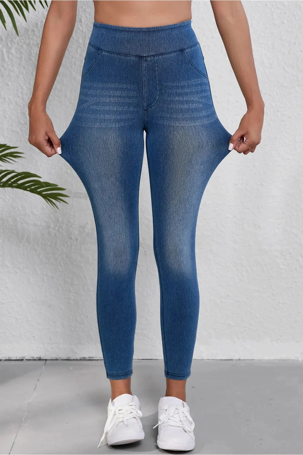 High Waist Skinny Jeans - Jeans - FITGGINS