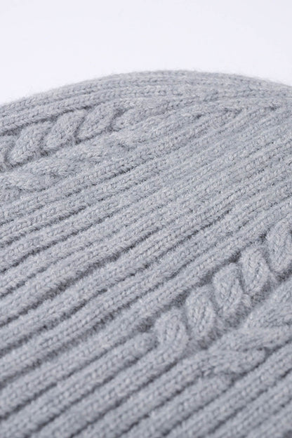 Cable-Knit Cuff Beanie - Hats - FITGGINS