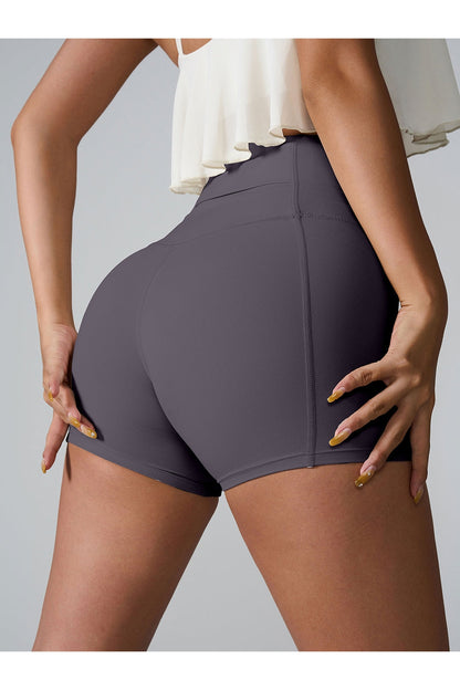 High Waist Active Shorts - Short Leggings - FITGGINS