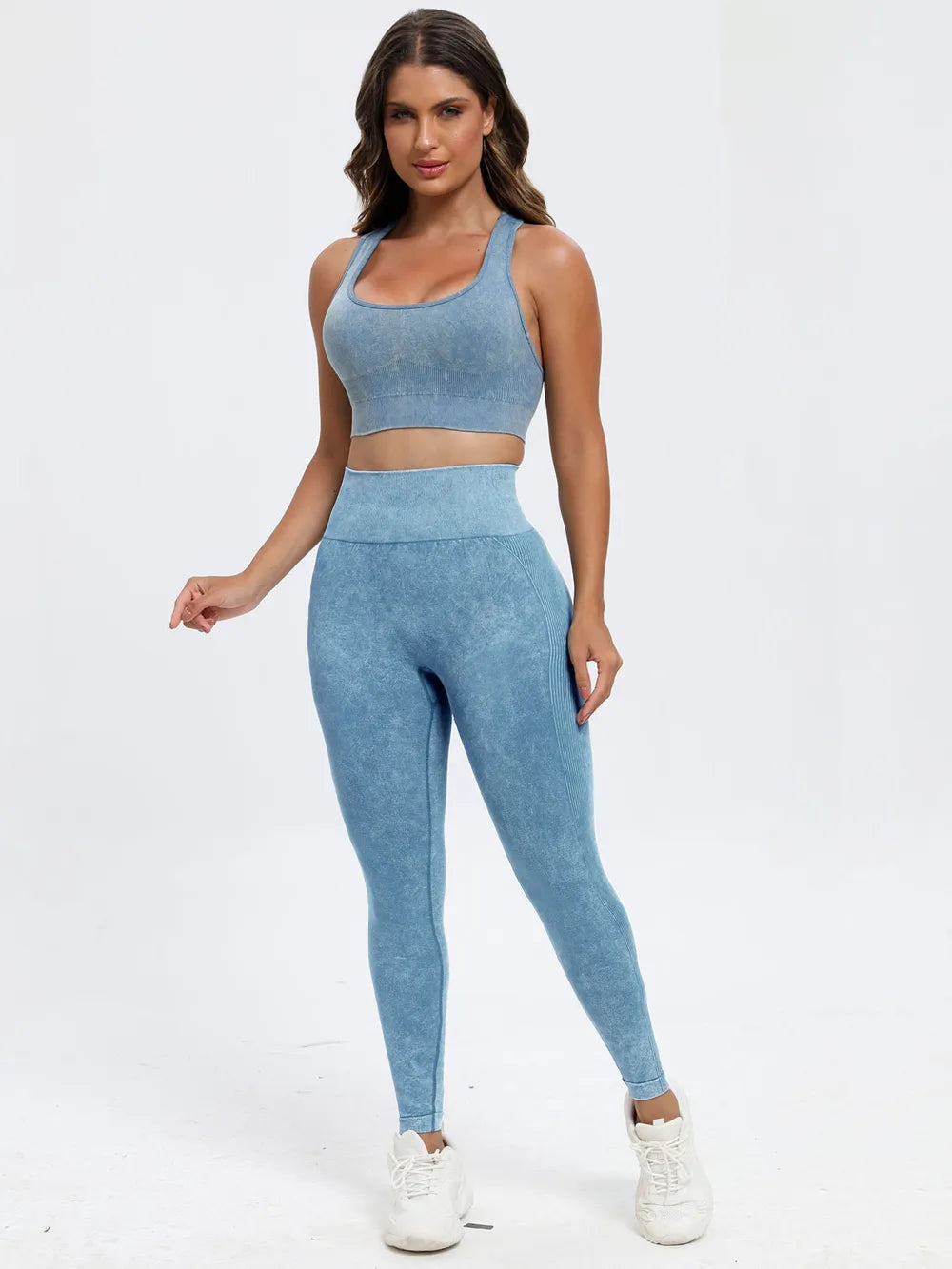 Scoop Neck Wide Strap Top and Pants Active Set Fitggins
