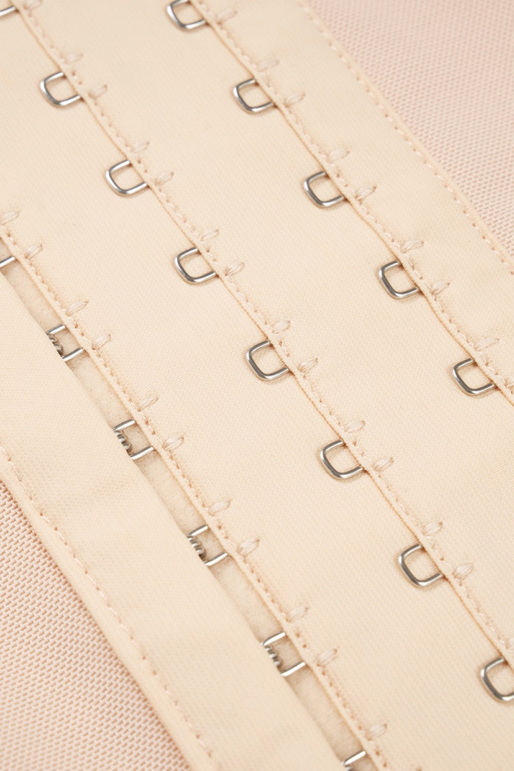 Full-Size Hook-and-Eye Lace-Trim Shaping Bodysuit Fitggins