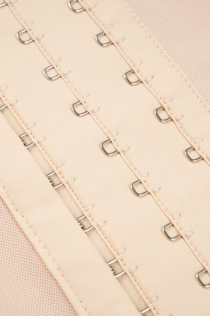 Full-Size Hook-and-Eye Lace-Trim Shaping Bodysuit Fitggins