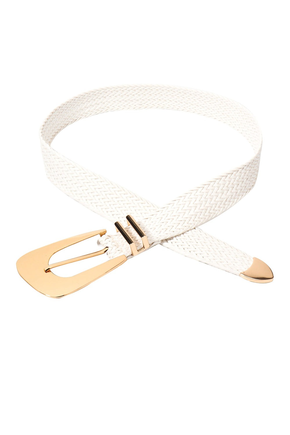 Irregular Buckle Braid Belt - Belt - FITGGINS