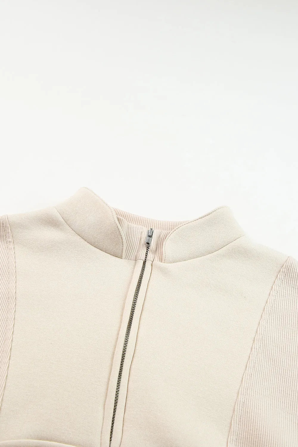 Half Zip Drop Shoulder Long Sleeve Sweatshirt Fitggins