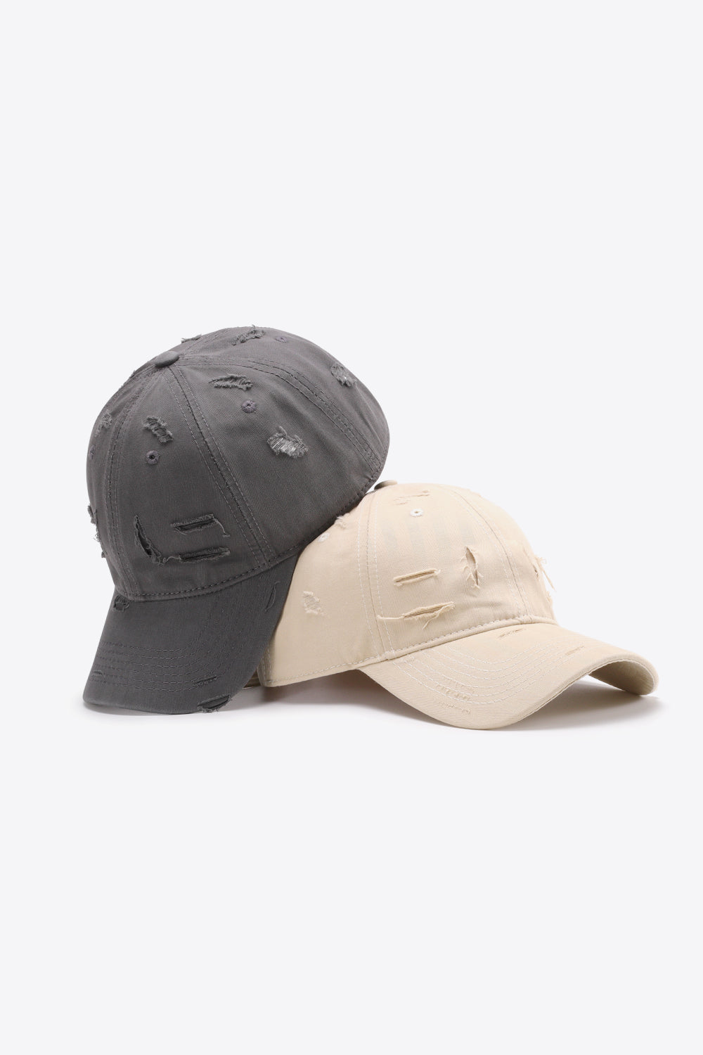 Distressed Adjustable Baseball Cap - Hats - FITGGINS