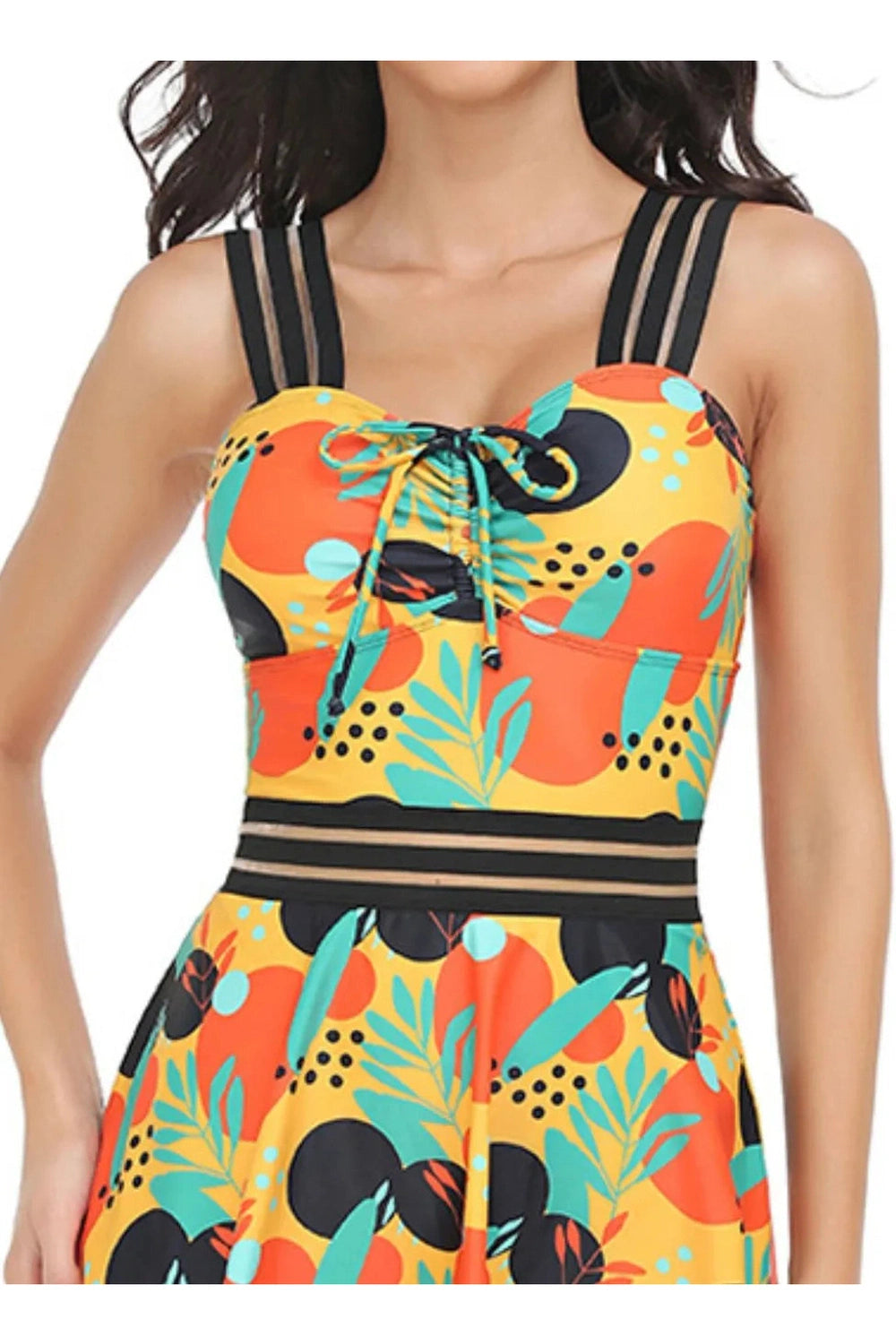 Ruched Sweetheart Neck Two-Piece Swim Set Fitggins