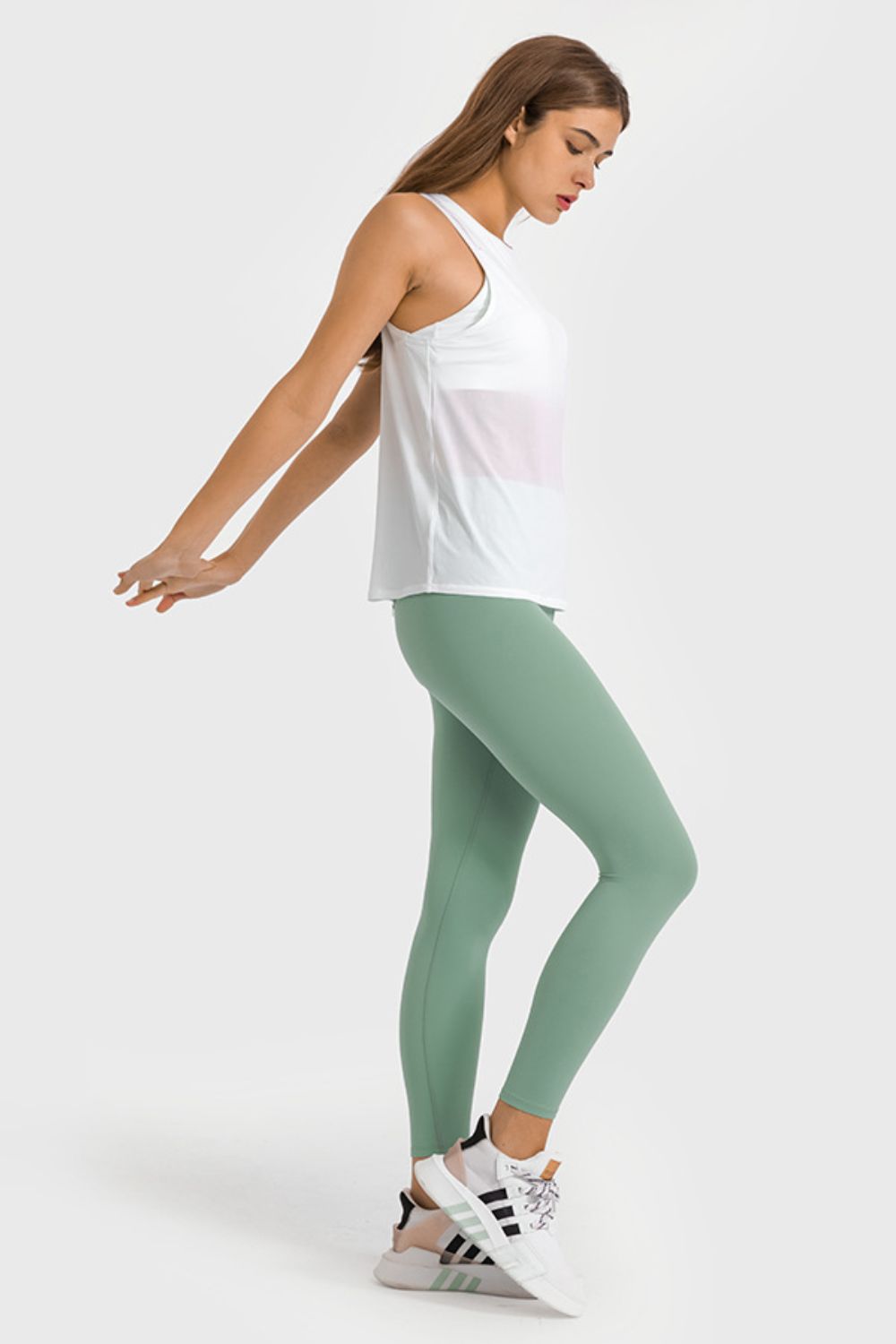 Millennia High Waist Ankle-Length Yoga Leggings Fitggins