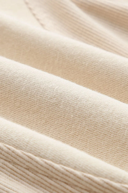 Half Zip Drop Shoulder Long Sleeve Sweatshirt Fitggins