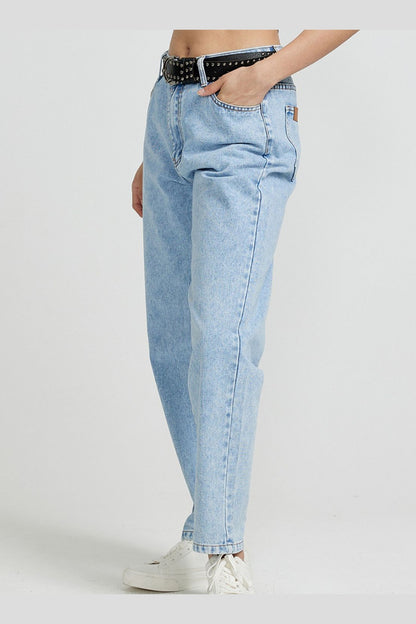 Pocketed Straight Leg Jeans - Jeans - FITGGINS