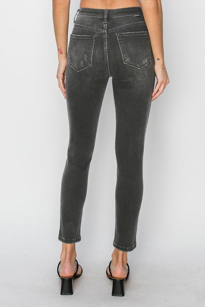 RISEN Full Size High Rise Ankle Skinny Jeans - Jeans - FITGGINS