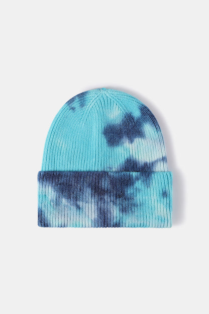 Tie-Dye Cuffed Rib-Knit Beanie Hat - Hats - FITGGINS