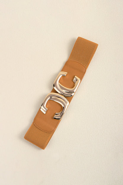 Zinc Alloy Buckle Elastic Wide Belt - Belt - FITGGINS