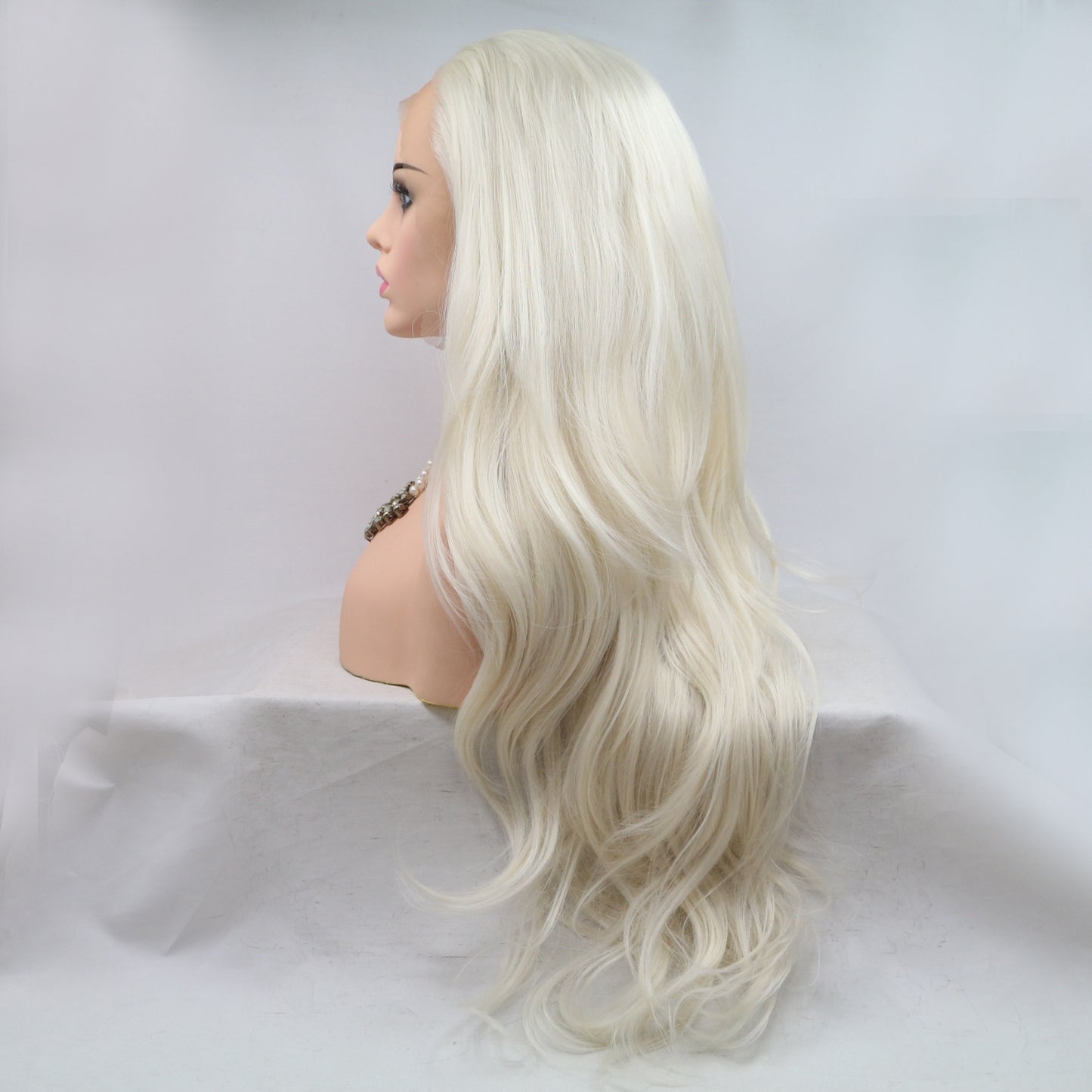 13*3" Lace Front Wigs Synthetic Long Wavy 24" 130% Density - Hair - FITGGINS