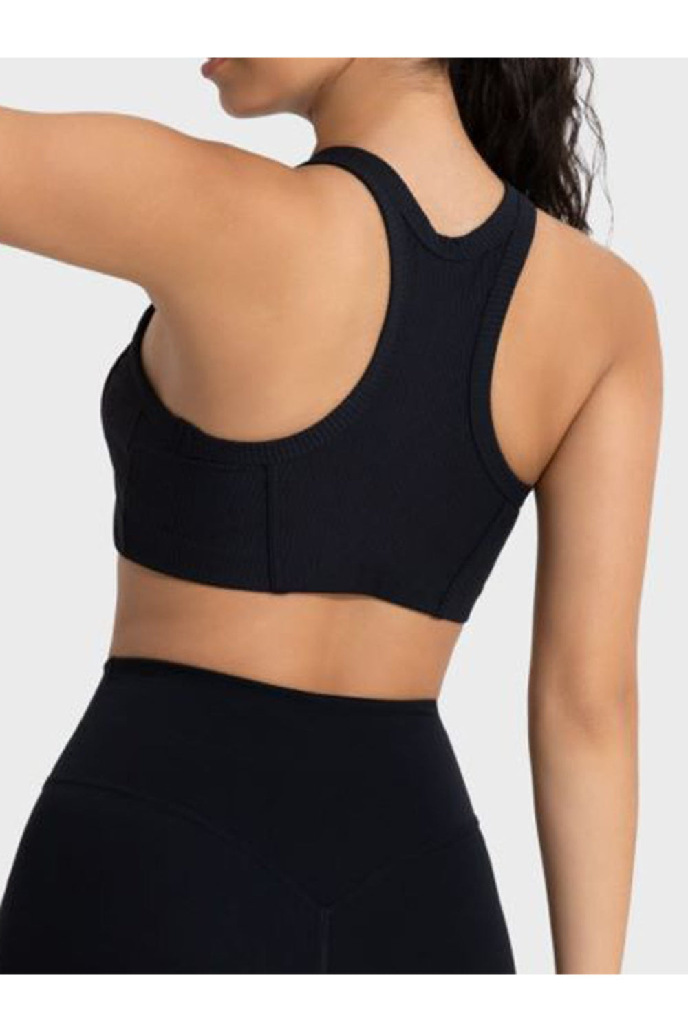 Millennia Wide Strap Cropped Sport Tank - Crop Tops & Tank Tops - FITGGINS