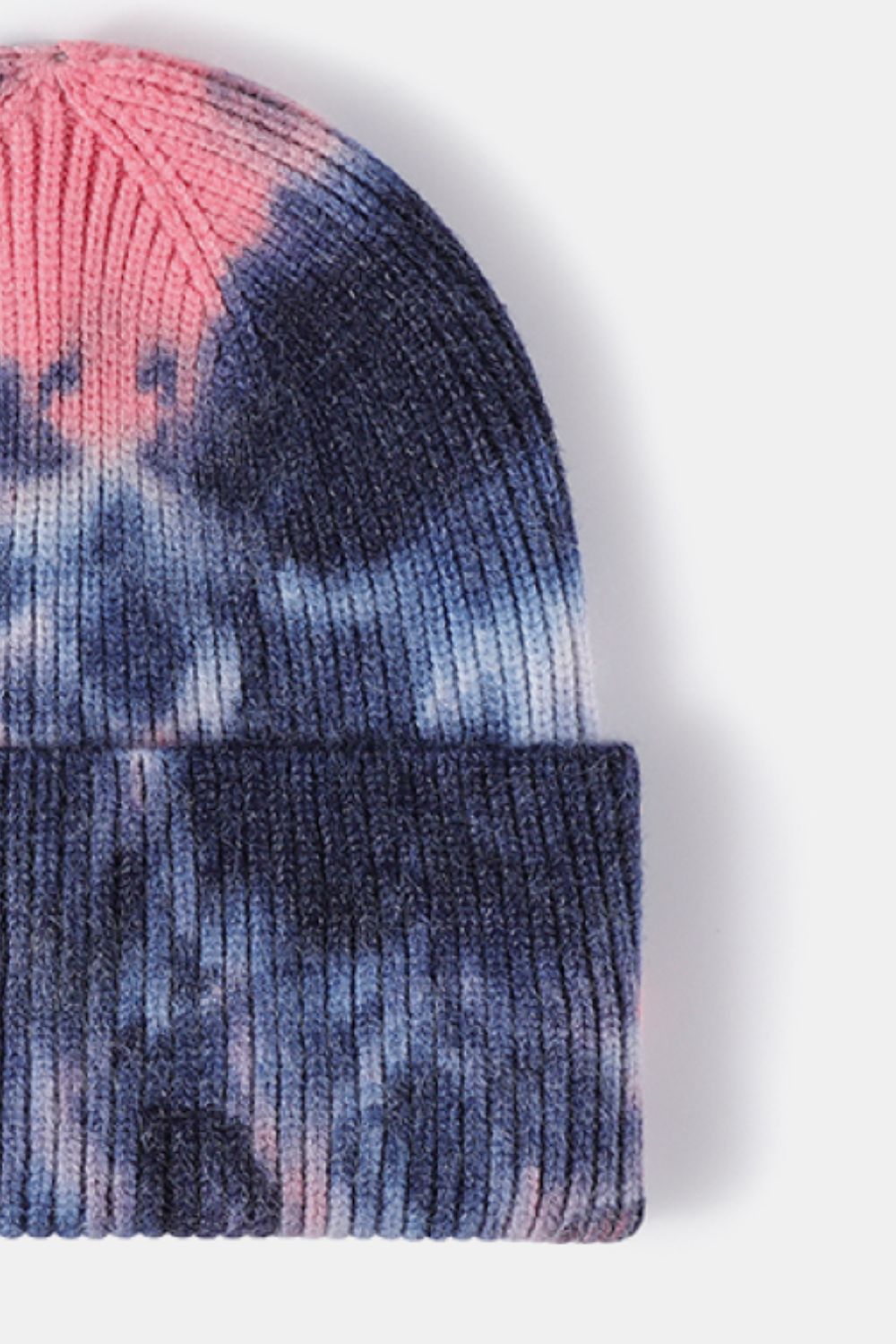 Tie-Dye Cuffed Rib-Knit Beanie Hat - Hats - FITGGINS