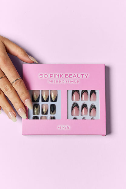 SO PINK BEAUTY Press On Nails 2 Packs - - FITGGINS