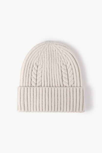 Cable-Knit Cuff Beanie - Hats - FITGGINS