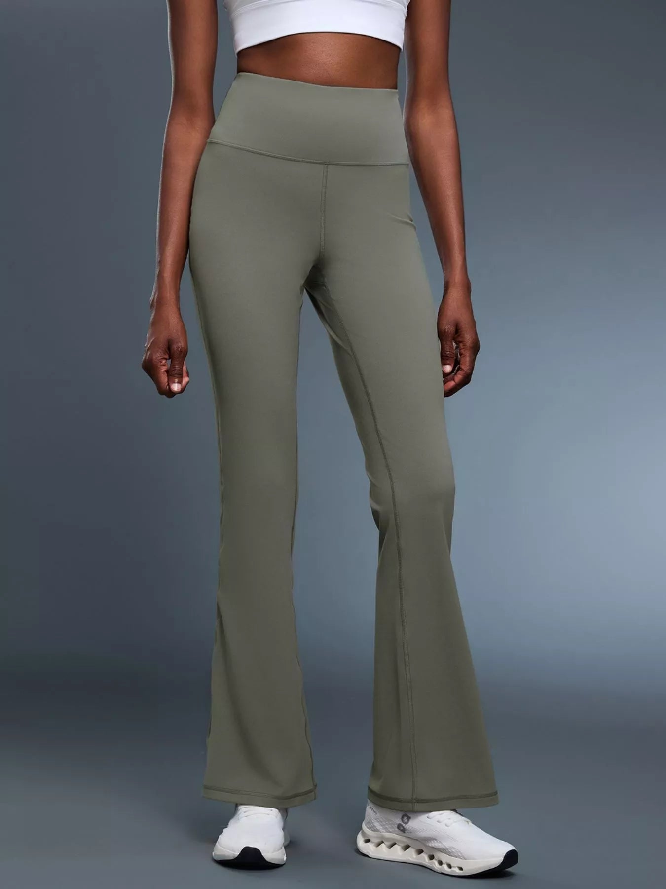 High-Waisted Flare Active Pants Fitggins