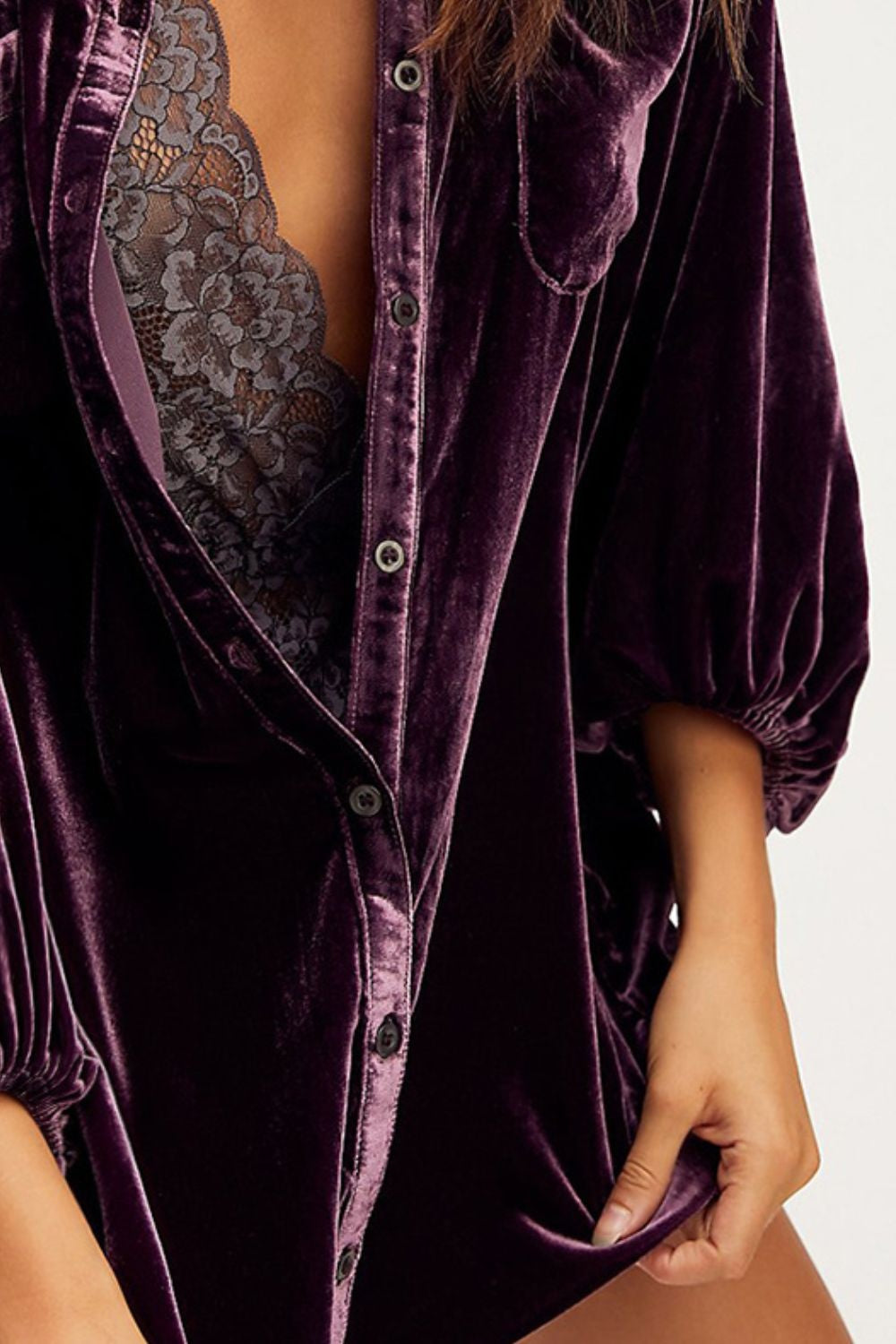 Collared Long Sleeve Button Down Shirt Fitggins