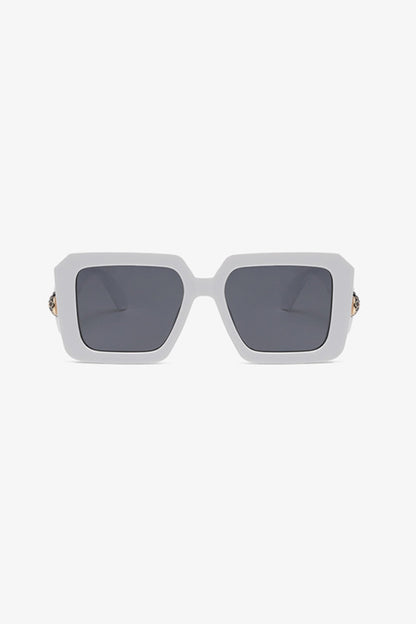 Polycarbonate Frame Square Sunglasses - Sunglasses - FITGGINS