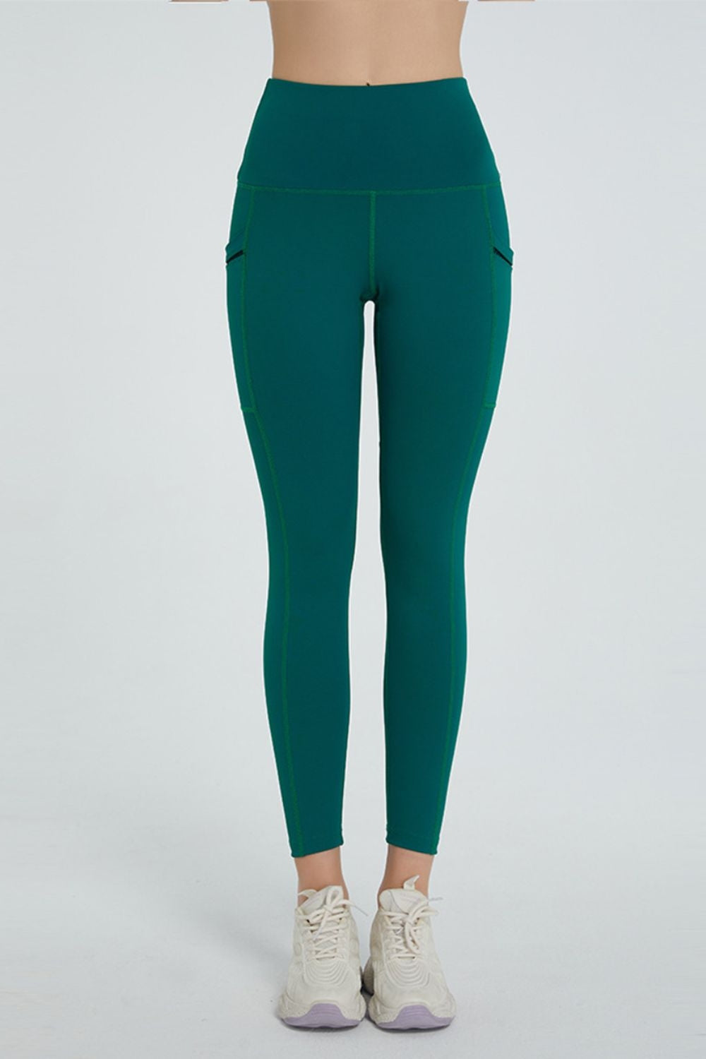 High Waist Active Leggings - Leggings - FITGGINS