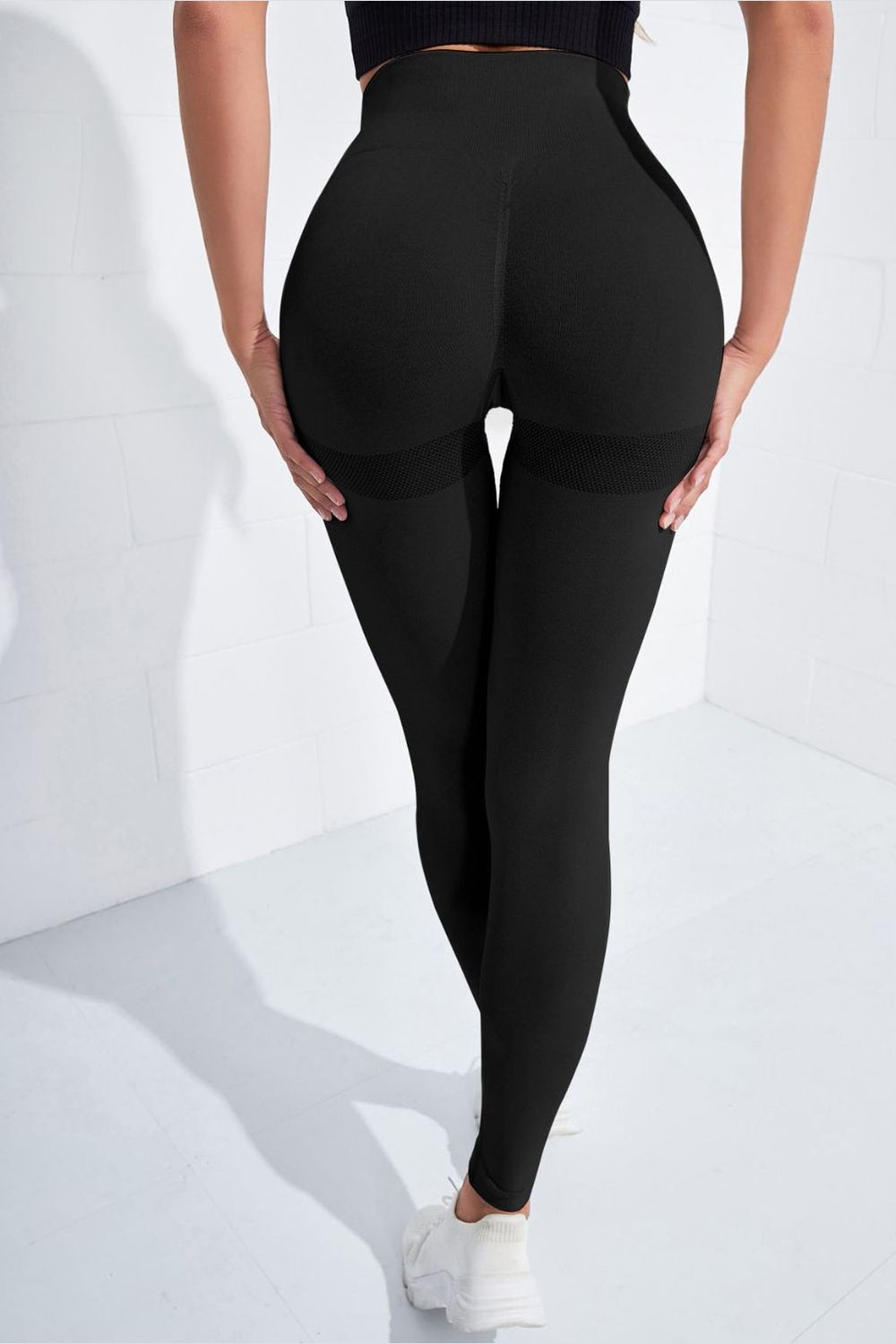 High Waist Active Leggings - Leggings - FITGGINS