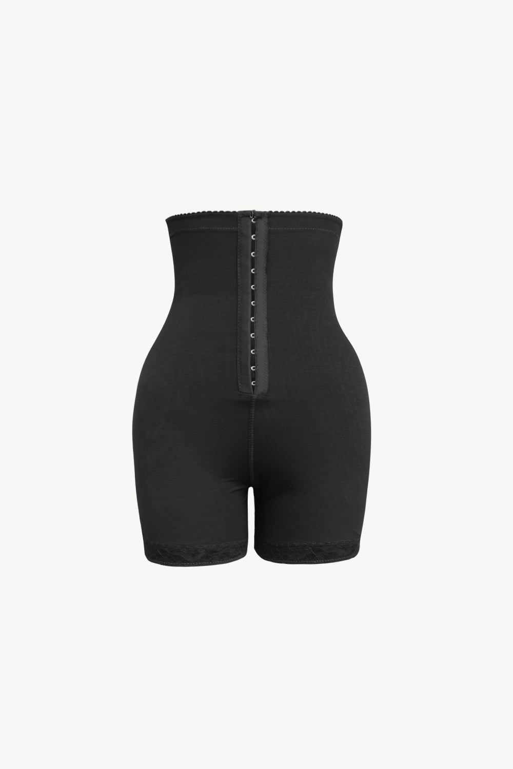 Full Size Hook-and-Eye Shaping Shorts Black Fitggins