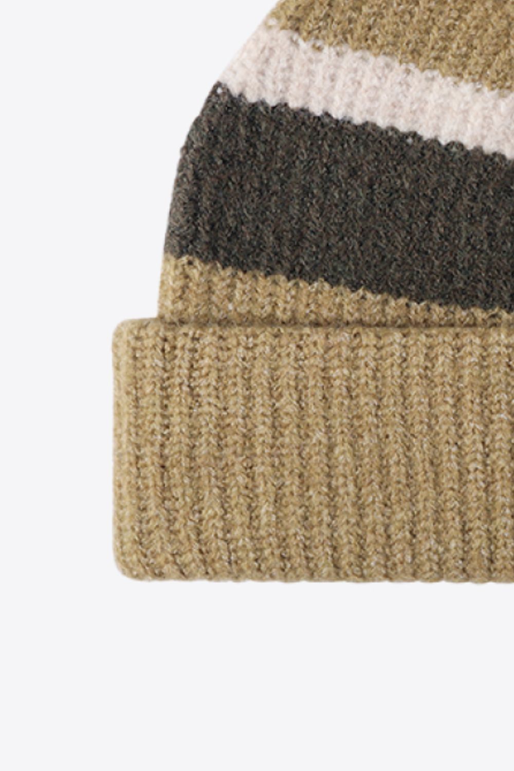 Tricolor Cuffed Knit Beanie - Hats - FITGGINS