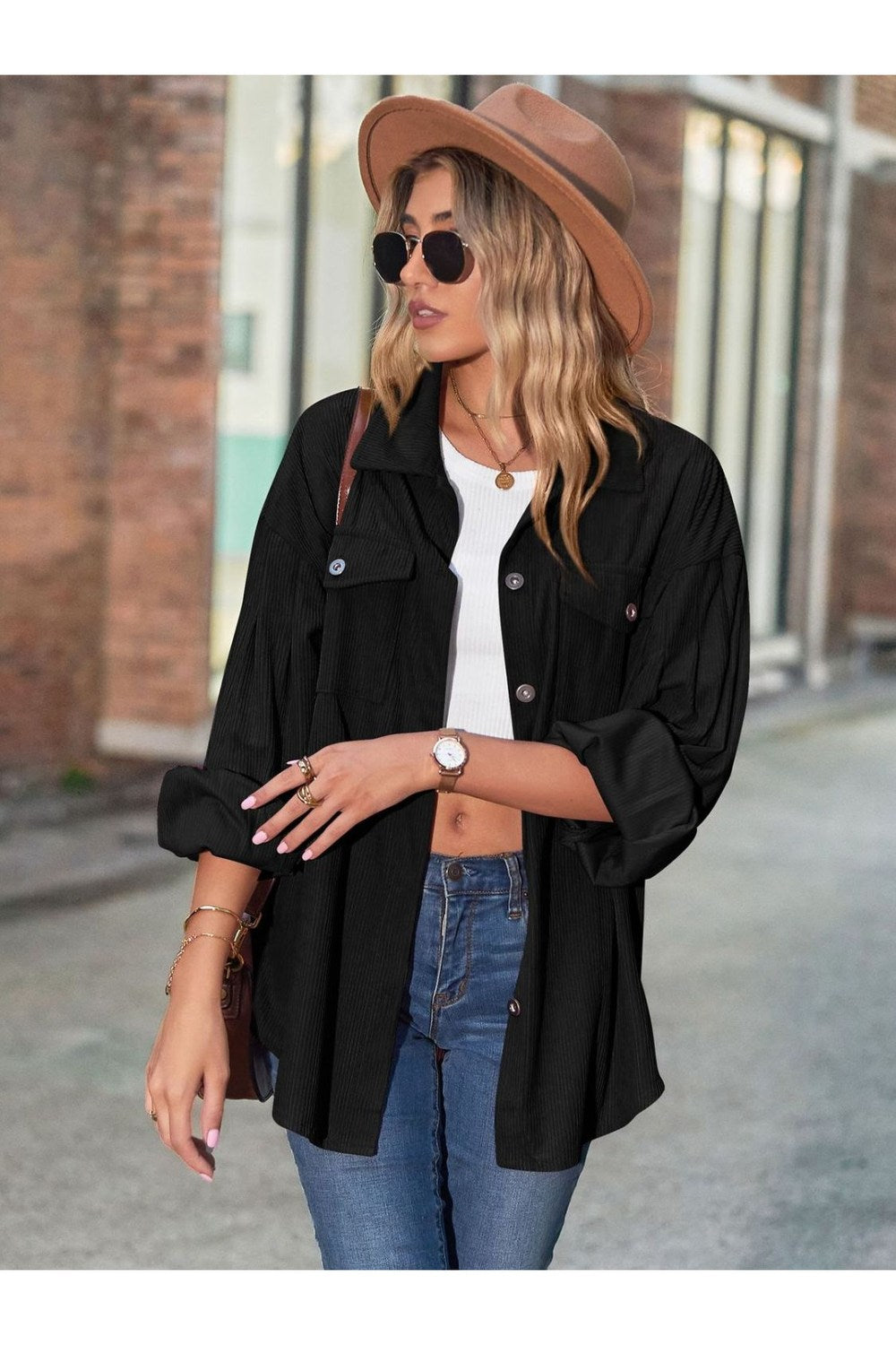 Mandy Button Up Sheer Long Sleeve Shirt Fitggins