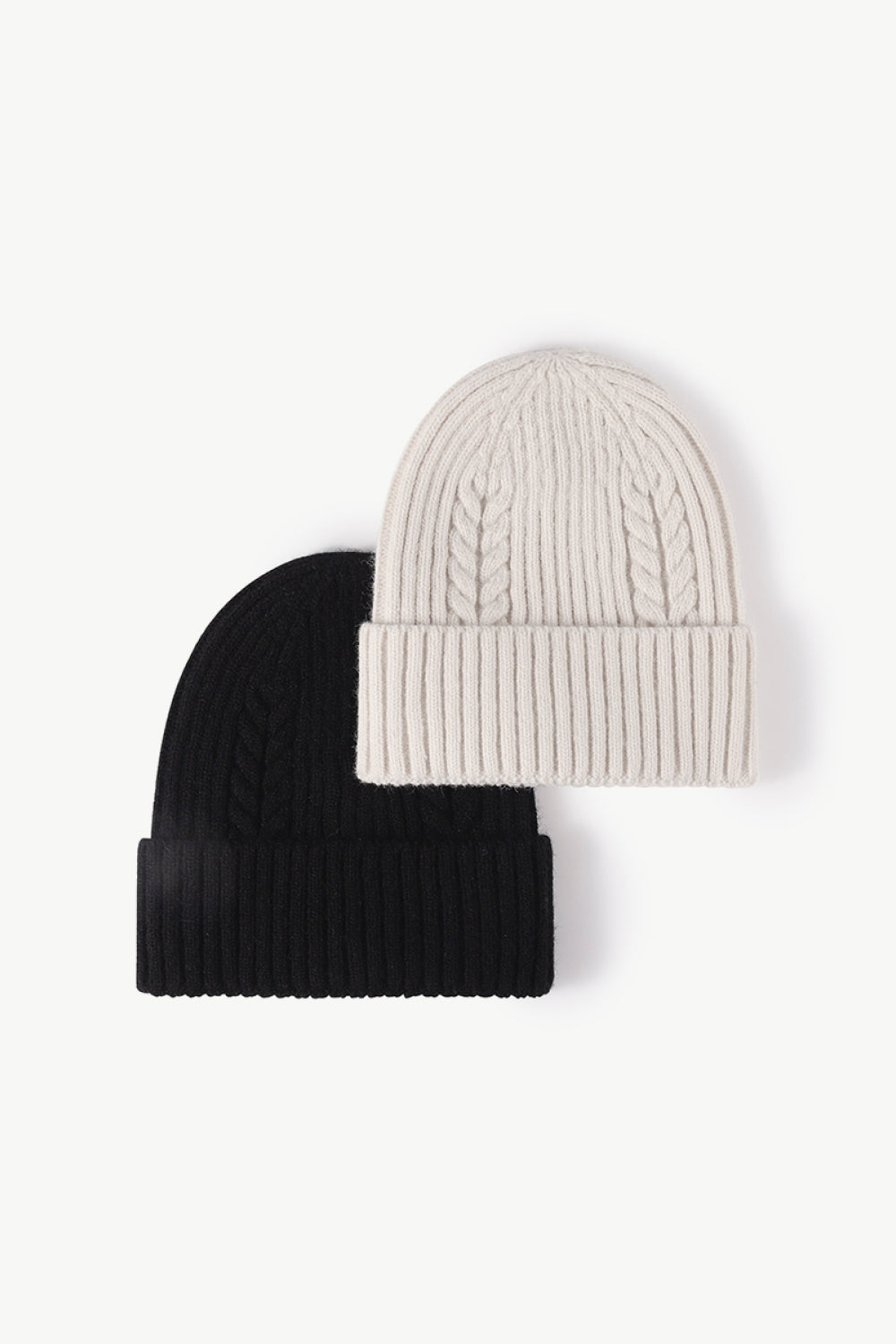 Cable-Knit Cuff Beanie - Hats - FITGGINS