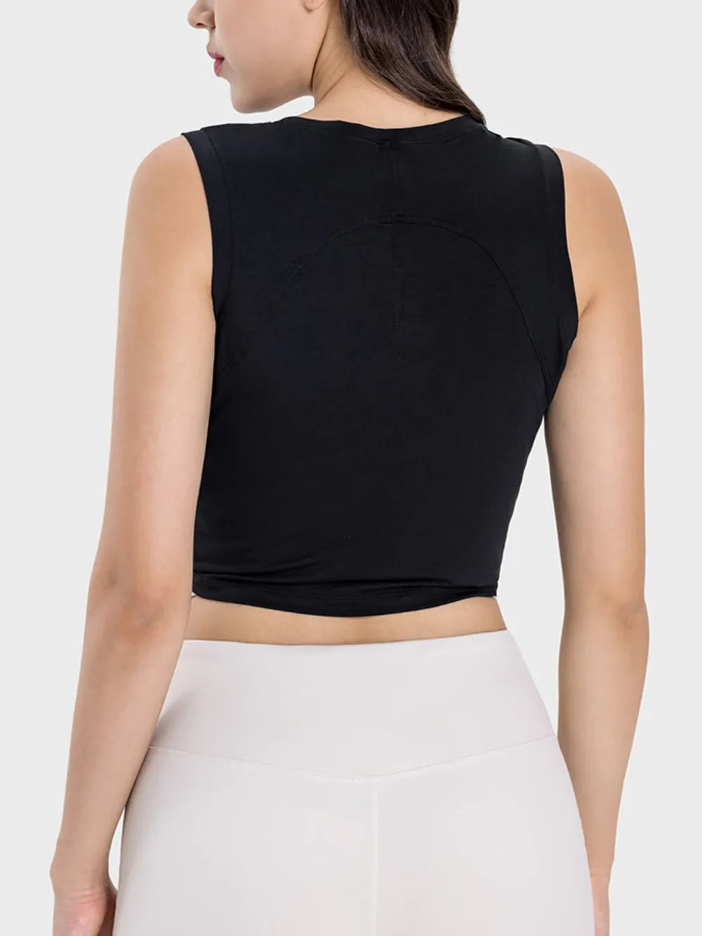 Millennia Drawstring Ruched Wide Strap Active Tank Fitggins