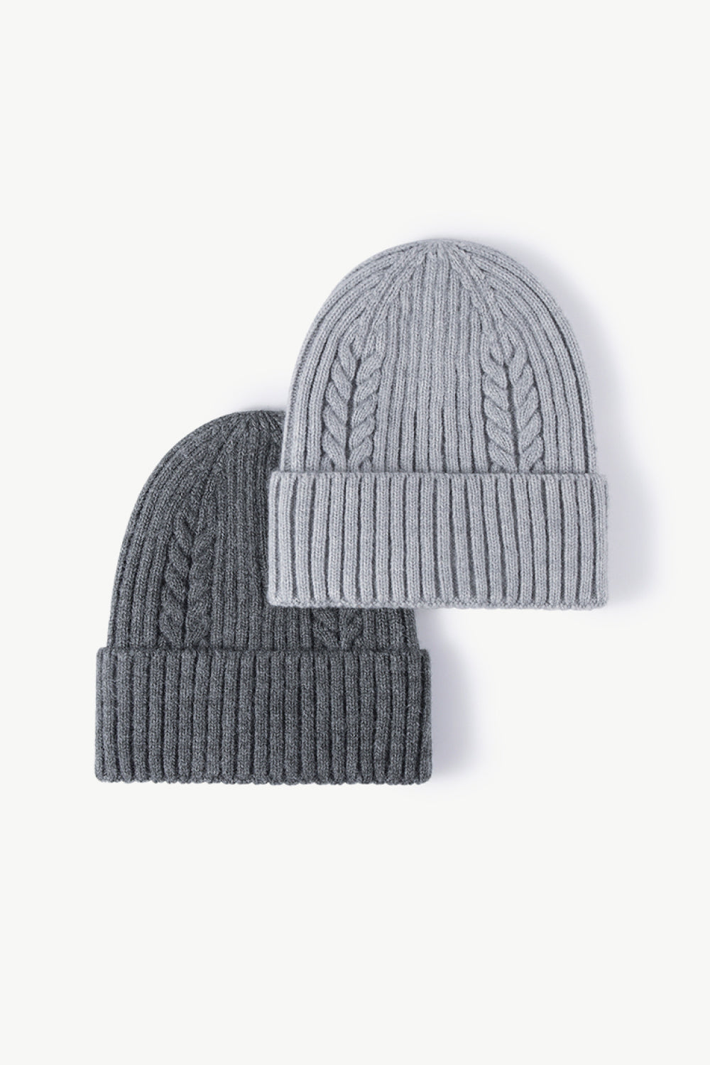 Cable-Knit Cuff Beanie - Hats - FITGGINS