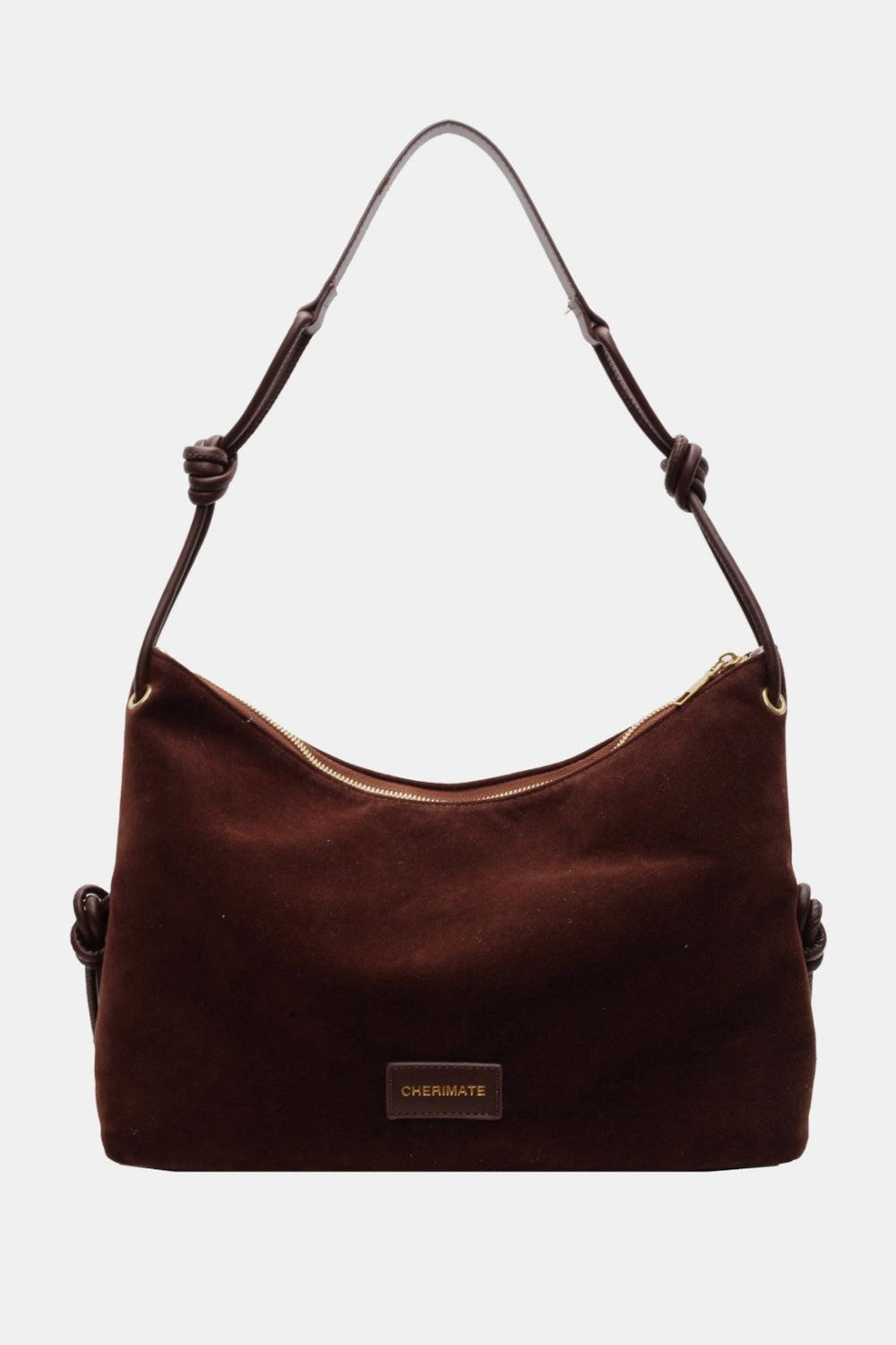 Suede Large Shoulder Bag - Handbag - FITGGINS