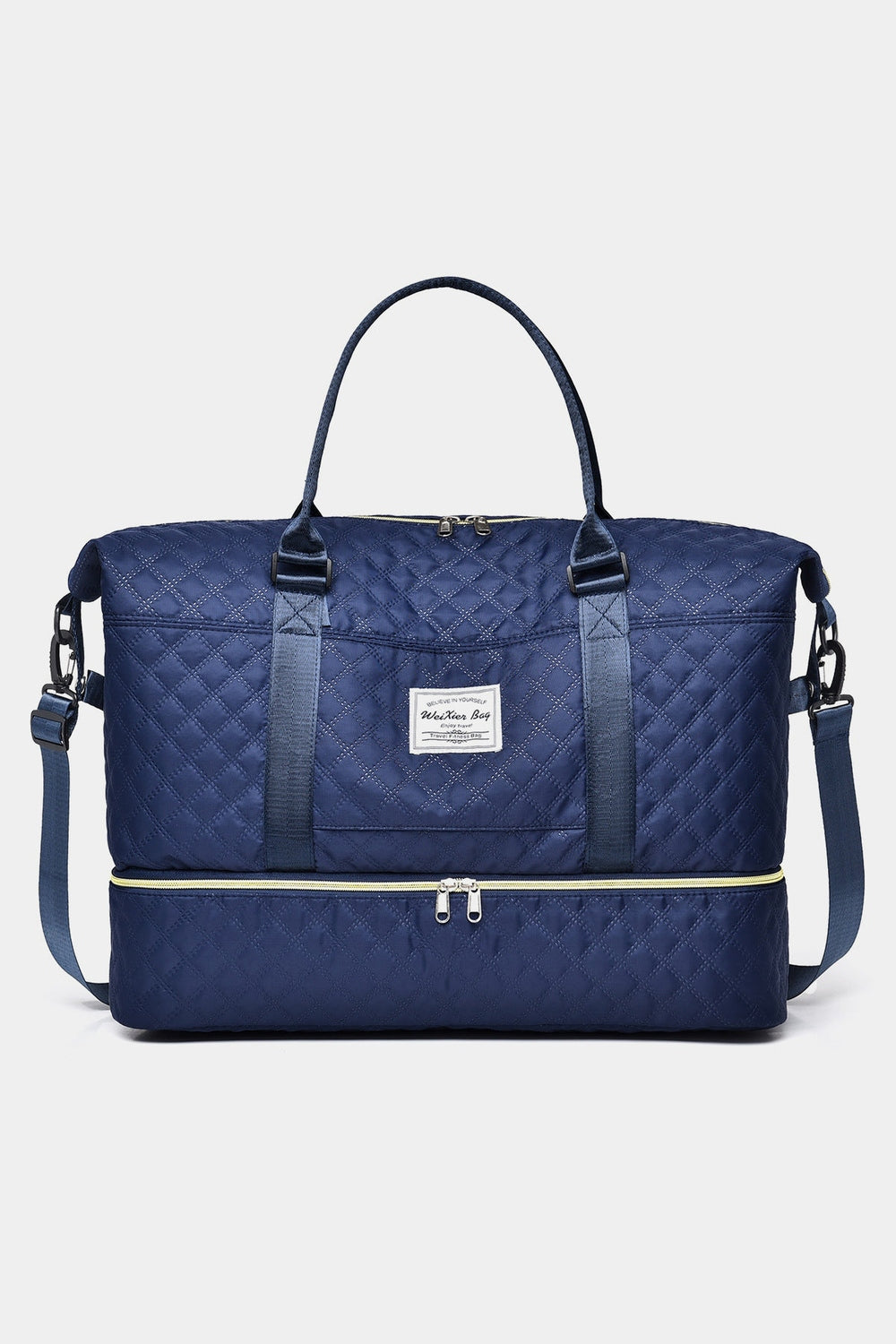 Diamond Grid Oxford Cloth Oversize Travel Bag - Handbag - FITGGINS