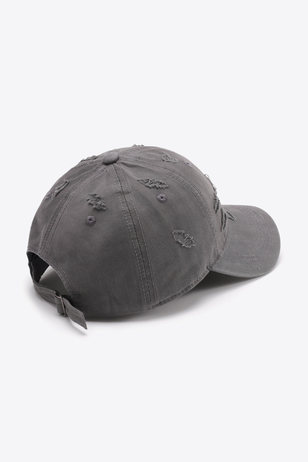 Distressed Adjustable Baseball Cap - Hats - FITGGINS