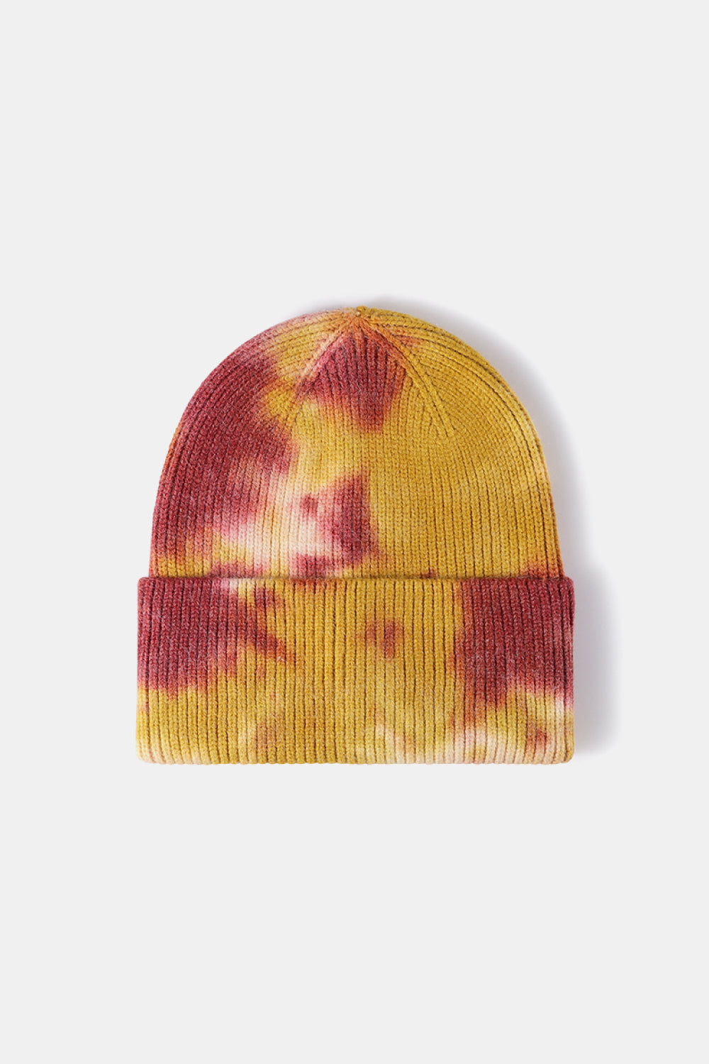 Tie-Dye Cuffed Rib-Knit Beanie Hat - Hats - FITGGINS