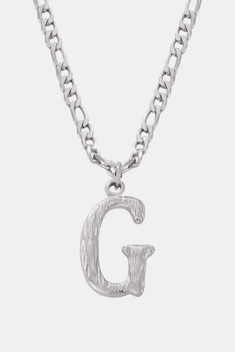 Titanium Steel Letter Pendant Necklace - Necklaces - FITGGINS