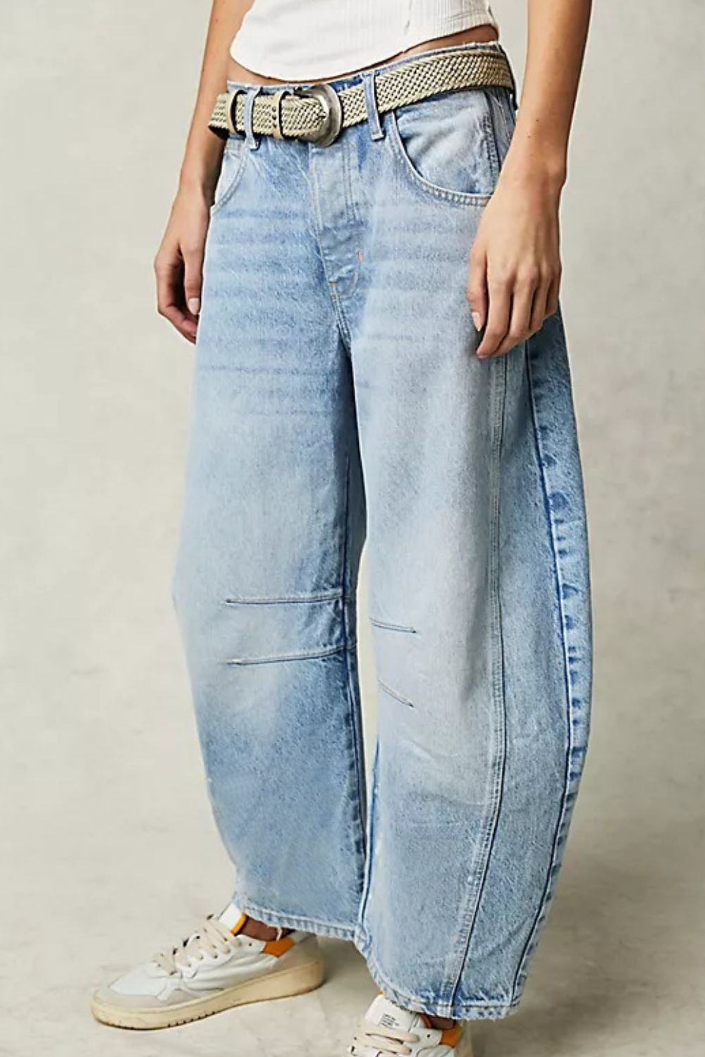 Wide Leg Jeans with Pockets - Jeans - FITGGINS