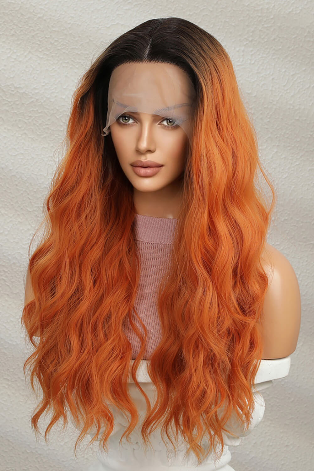 13*2" Lace Front Wigs Synthetic Long Wave 24" 150% Density - Hair - FITGGINS