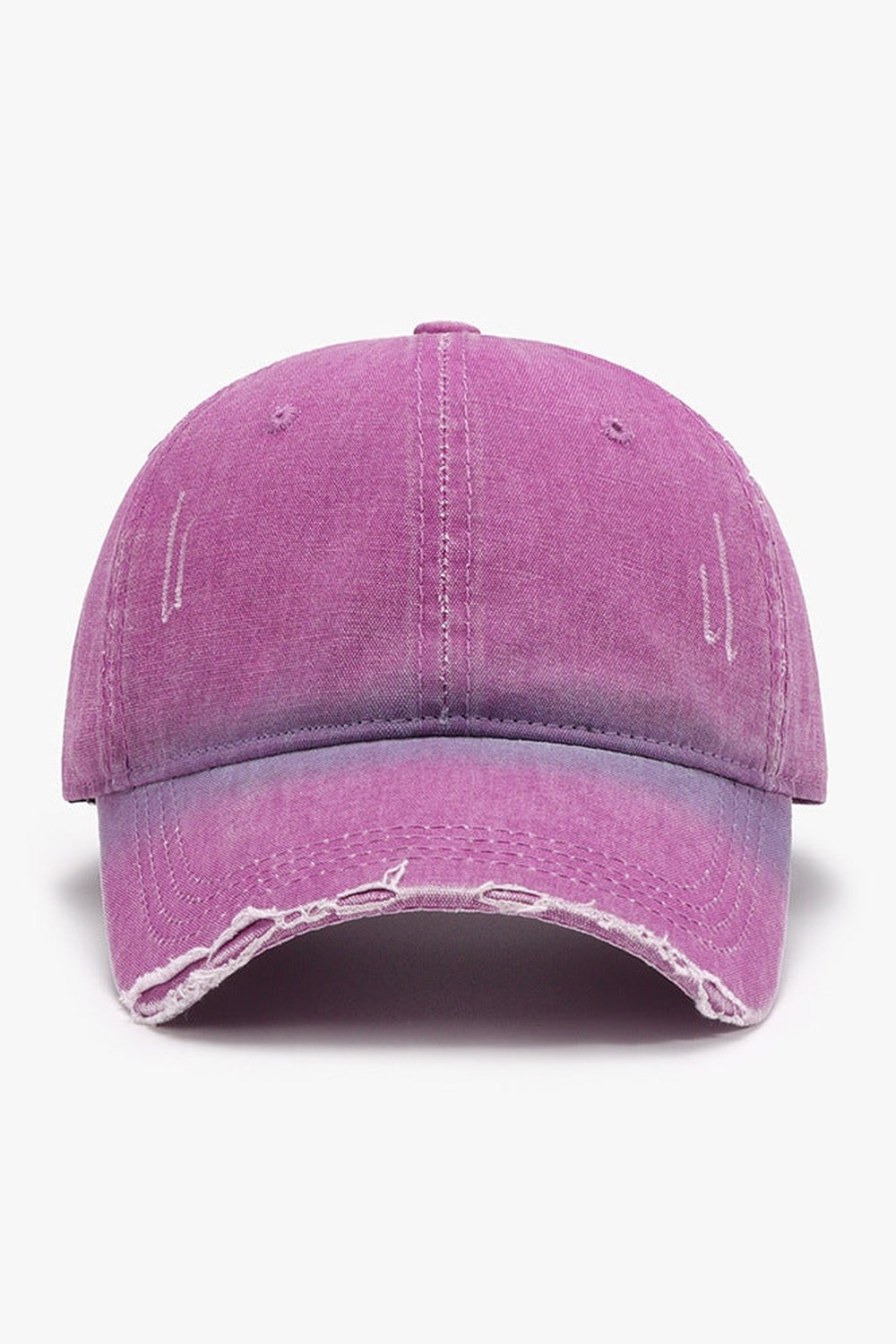 Distressed Washed Adjustable Baseball Cap - Hats - FITGGINS