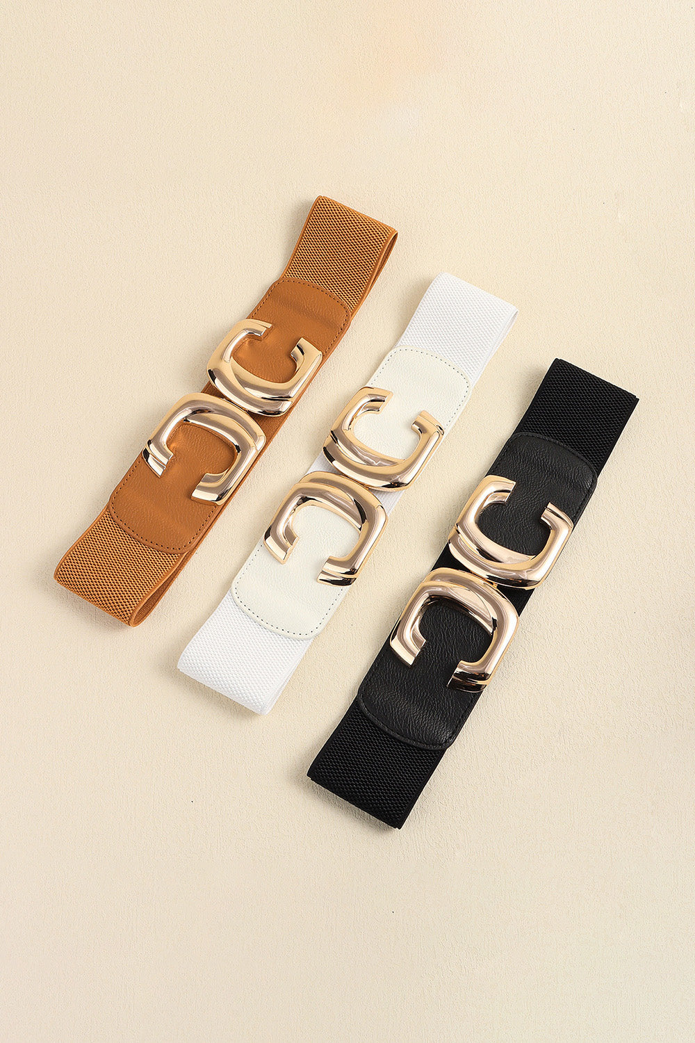 Zinc Alloy Buckle Elastic Wide Belt - Belt - FITGGINS