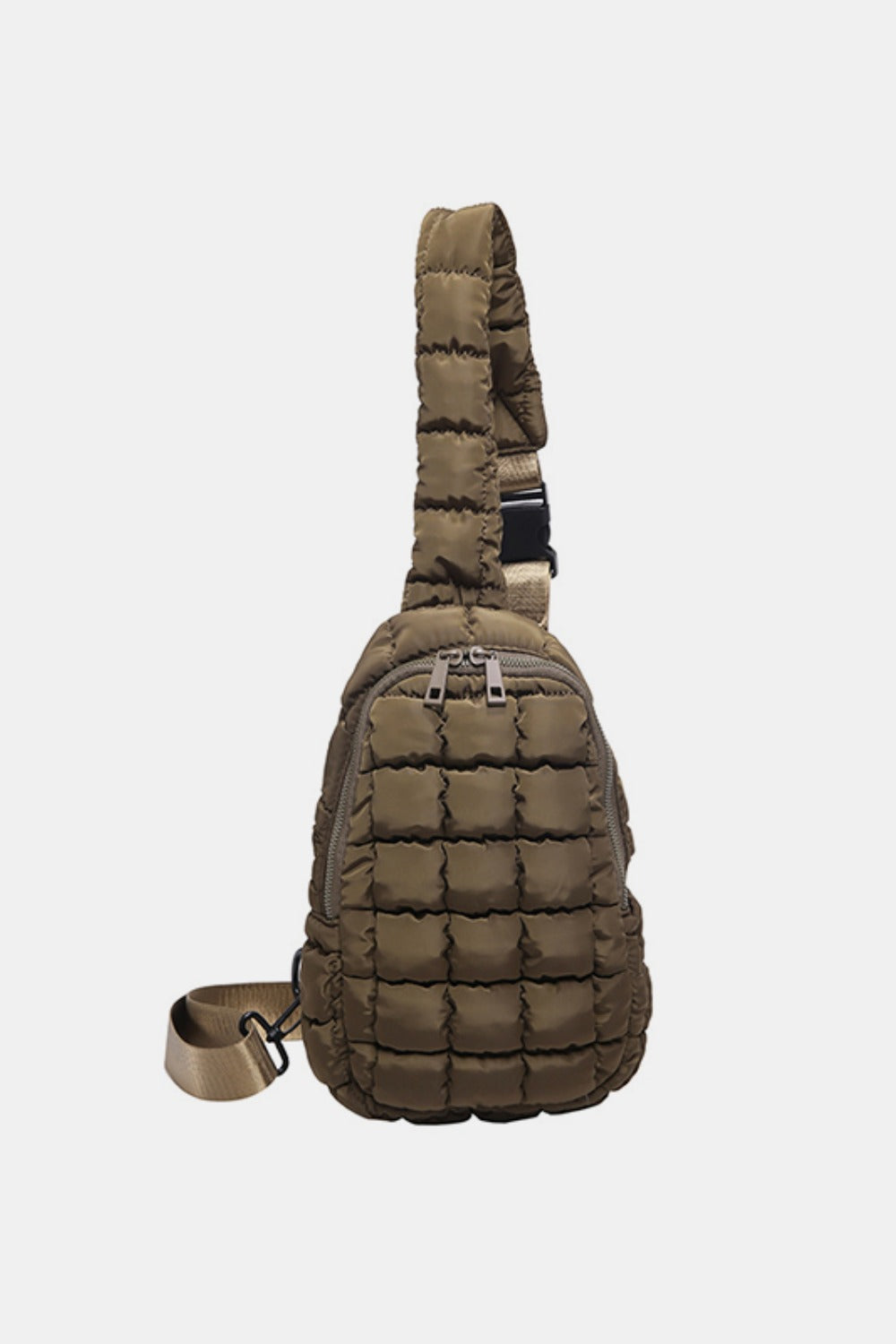 Quilted Nylon Crossbody Bag - Handbag - FITGGINS