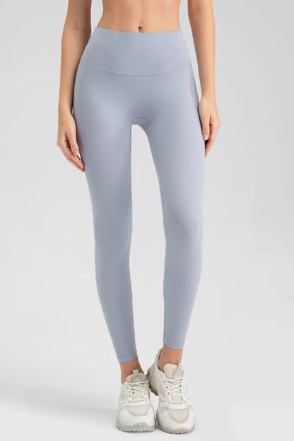 Wide Waistband Sport Leggings Fitggins