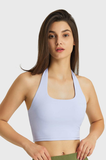 Millennia Breathable Halter Neck Sports Bra Fitggins